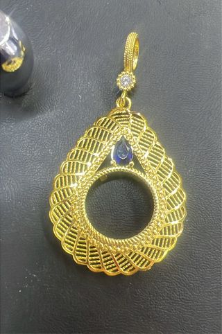 Colgantes de plata bañado en oro 18 kilates