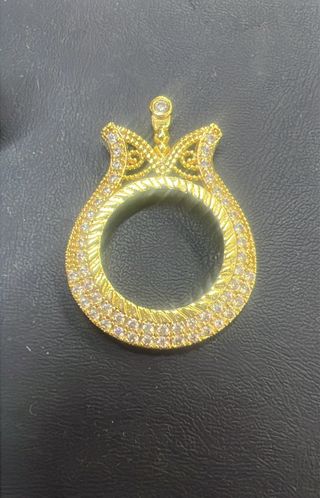 Colgantes de plata bañado en oro 18 kilates