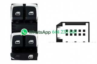 MANDO ELEVALUNAS DELANTERO IZQUIERDO(NEGRO/CROMAD