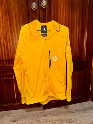 Casaco Corta-Vento Converse Amarelo Tamanho S
