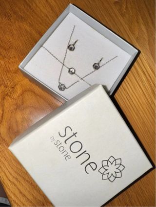 Conjunto Stone by Stone Prata