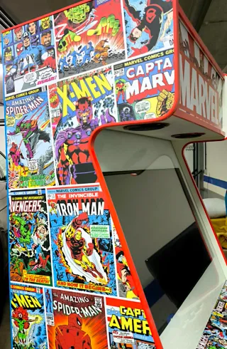 Mueble arcade tipo bartop con pie