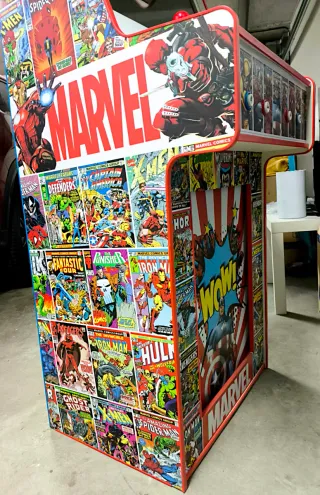 Mueble arcade tipo bartop con pie