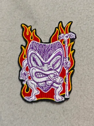 Parche custom fuego chopper 10cmx7cm