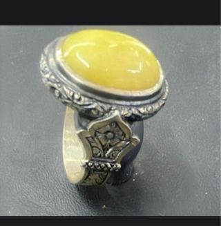 Anillo Plata y Ámbar