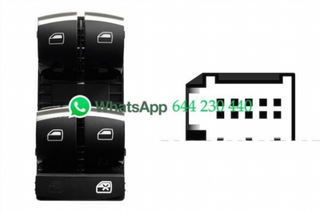 MANDO ELEVALUNAS DELANTERO IZQUIERDO(NEGRO/CROMAD