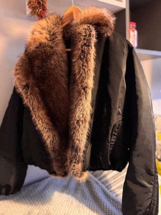 Chaqueta bomber viral  Zara efecto pelo Talla S