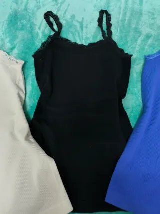 Lote 3 Camisetas Tirantes Encaje