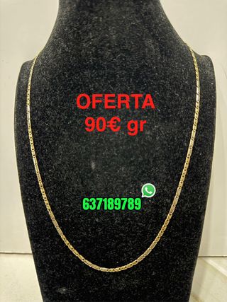 Cadena de oro 18k