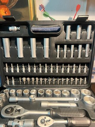 Juego Carraca Cromo-Vanadio Accesorios