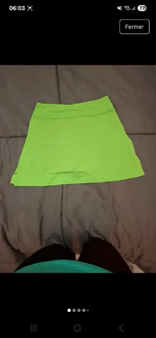 Falda deportiva verde Talla L