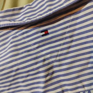 Camisa Tommy Hilfiger Rayas Azul y Blanco