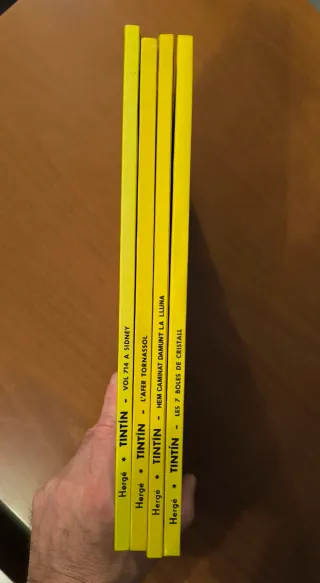 Lote 7 cómics TINTÍN en CATALÀ - Tapa Dura