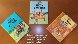 Lote 7 cómics TINTÍN en CATALÀ - Tapa Dura