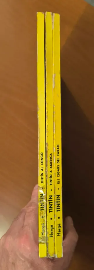 Lote 7 cómics TINTÍN en CATALÀ - Tapa Dura