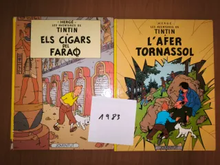 Lote 7 cómics TINTÍN en CATALÀ - Tapa Dura