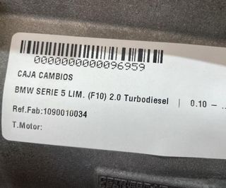 Bmw 96959 1090010034 caja cambios serie 5 lim. 2.0