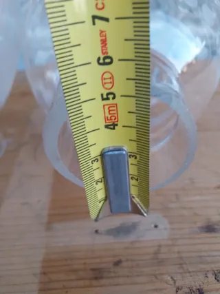 Coppia vetri molati con decoro floreale