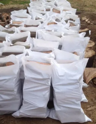 Sacos de leña para chimenea