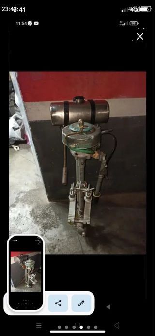 Motor fueraborda antiguo