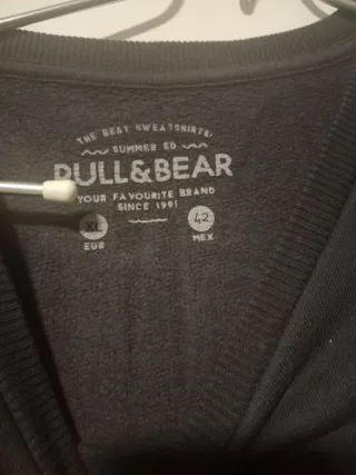 Jersey Pull&Bear Negro con Bolsillo Camuflaje