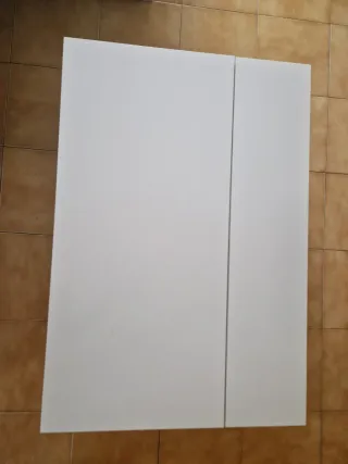 Mesa de centro elevable blanca