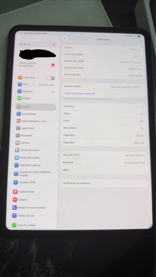 iPad Pro m5 11 Plata Nuevo