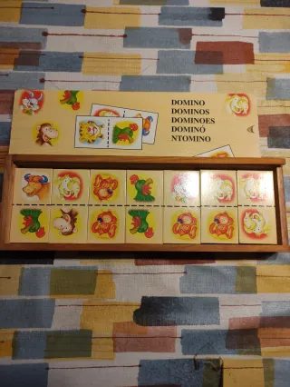 Domino infantil con animales