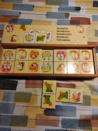 Domino infantil con animales