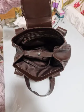 Borsa in pelle marrone