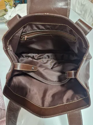 Borsa in pelle marrone