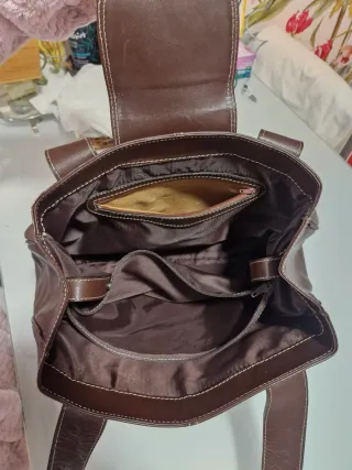 Borsa in pelle marrone