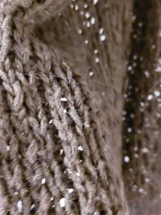 Cardigan donna in lana marrone