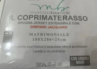 Coprimaterasso Matrimoniale Spugna Letto 2 Piazze
