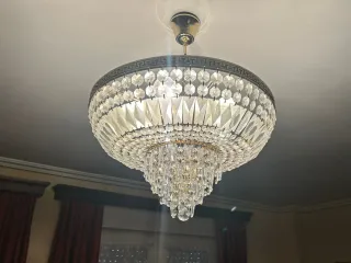 Lámpara de araña de cristal