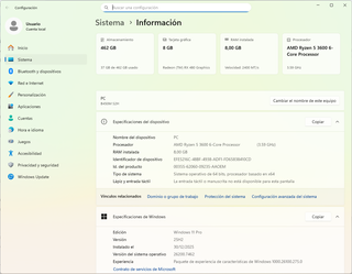 PC GAMMER - AMD Ryzen 5 3600 RX 480 8TB