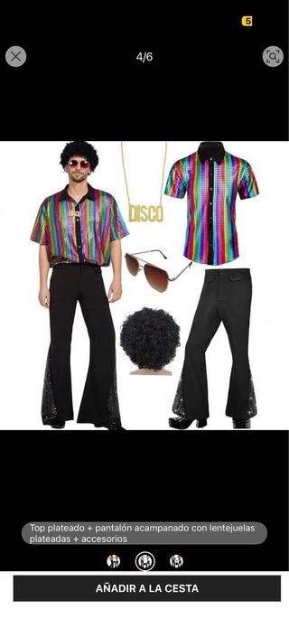 Disfraz Disco Retro Hombre