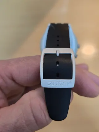 Swatch Irony Swiss Made Reloj Plata Negro