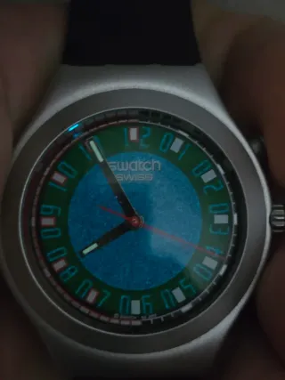 Swatch Irony Swiss Made Reloj Plata Negro