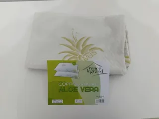 Coppia Copricuscino Guanciale Federa in Aloe Vera