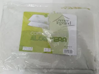 Coppia Copricuscino Guanciale Federa in Aloe Vera