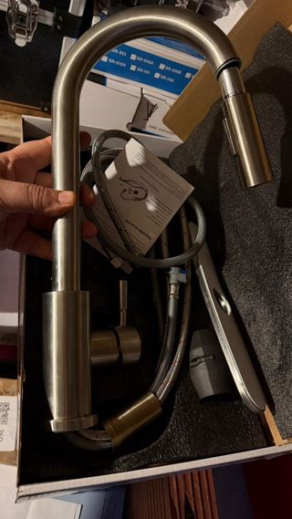 Grifo Cocina Extraíble Metal Plateado