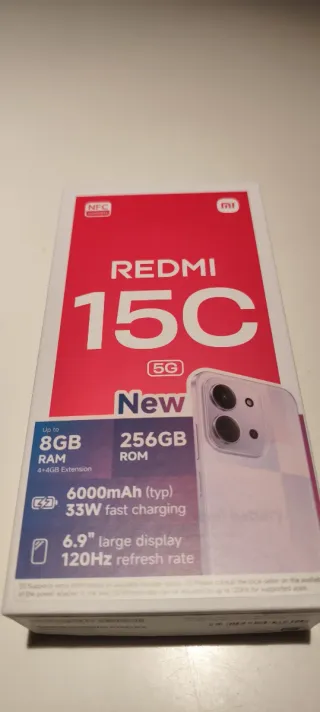 Xiaomi Redmi 15C 5G 256GB 8GB RAM Negro