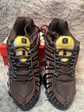 Nike Shox TL - Marrón/Azul "Sunset" estilo y2k