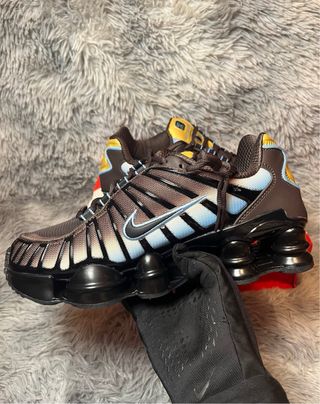 Nike Shox TL - Marrón/Azul "Sunset" estilo y2k