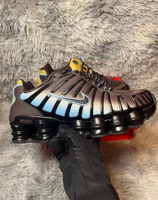 Nike Shox TL - Marrón/Azul "Sunset" estilo y2k