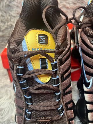 Nike Shox TL - Marrón/Azul "Sunset" estilo y2k