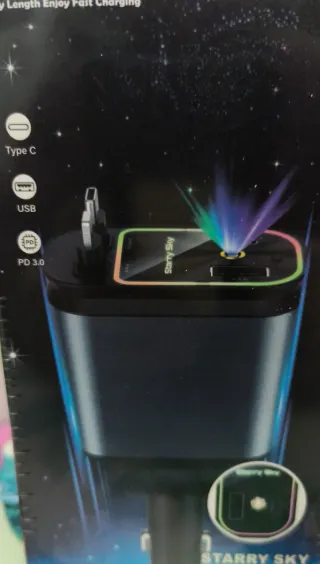Cargador Coche Starry Sky 4 en 1 USB PD 3.0