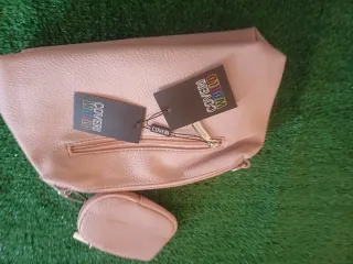 Borsa Cover World Beige/Rosa