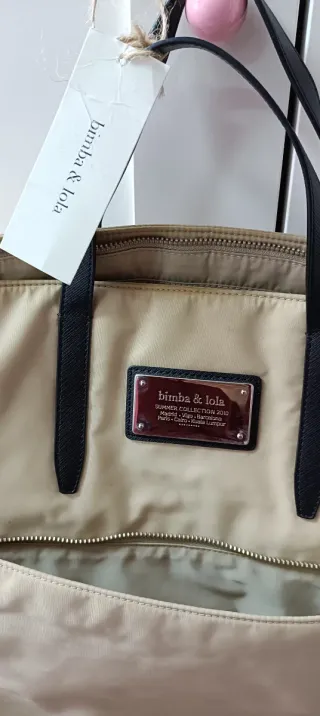 Bolso Bimba y Lola Beige y Negro